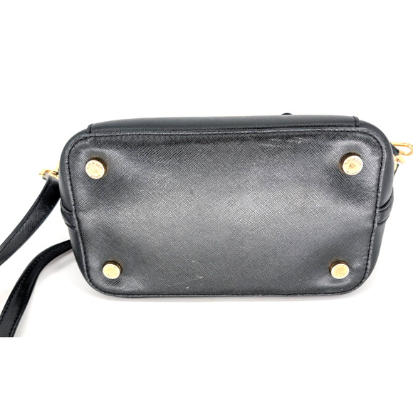 Michael Kors Greenwich Saffiano Pebbled Leather Top Handle Tote Handbag Back - Picture 11 of 14